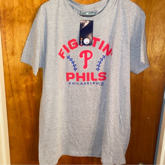 Fanatics Philadelphia Phillies Team Go For Two T-Shirt - Gray. Size L NWT - Picture 6 of 7